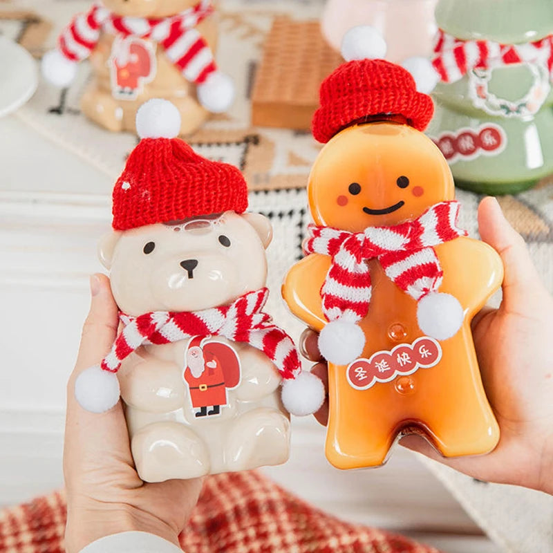 Nola Polar Bear and Gina Gingerbread Character Bottle Set